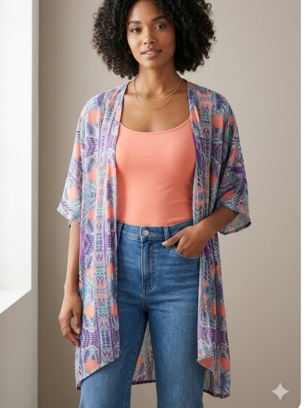 Op Open Front Light weight kimono size M